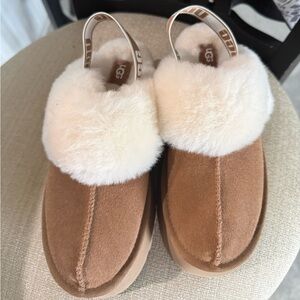 UGG Tan and Cream Women's Slippers